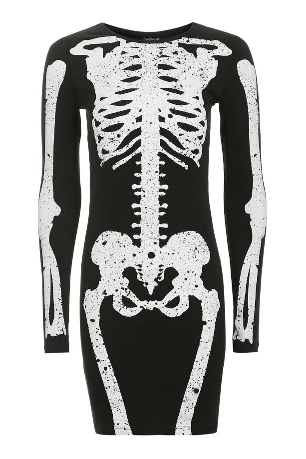 Skeleton dress, £28, Topshop
