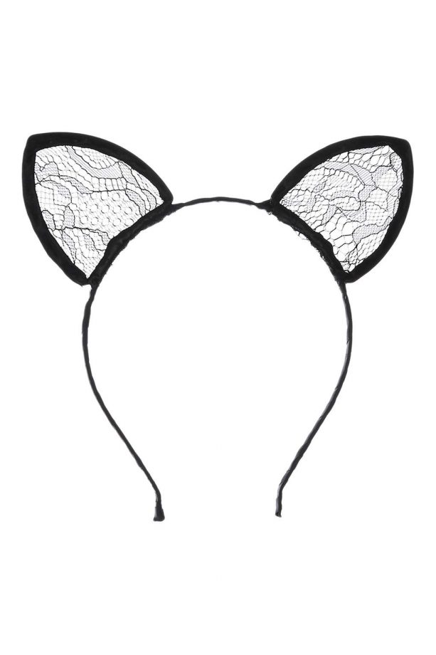 Lace cat ears, £7, Topshop