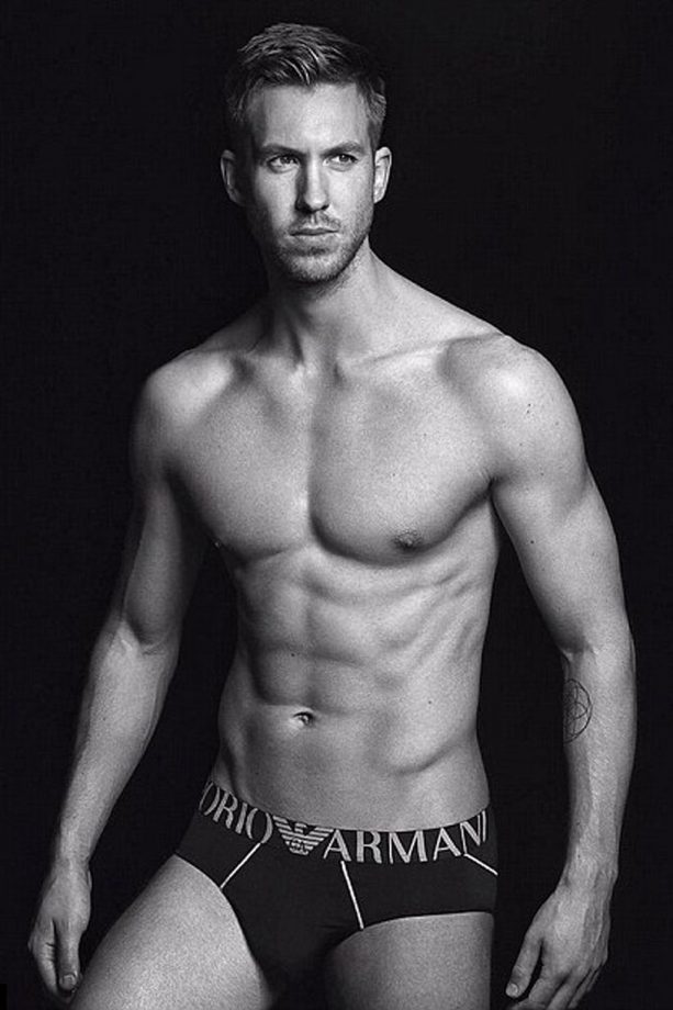 Calvin Harris Shows Off His Incredible Six-Pack In Emporio Armani Underwear Campaign, 2015
