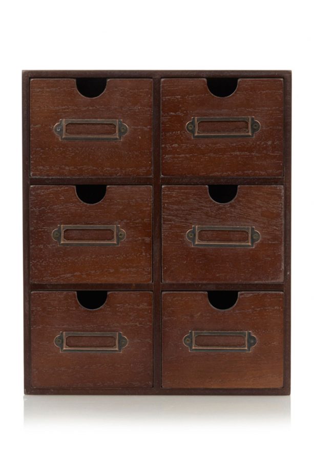 George Home Engraved Wooden Drawers, £12