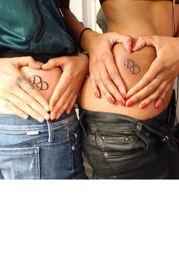 Cara Delevingne And Jourdan Dunn's Double D Tattoos, 2014