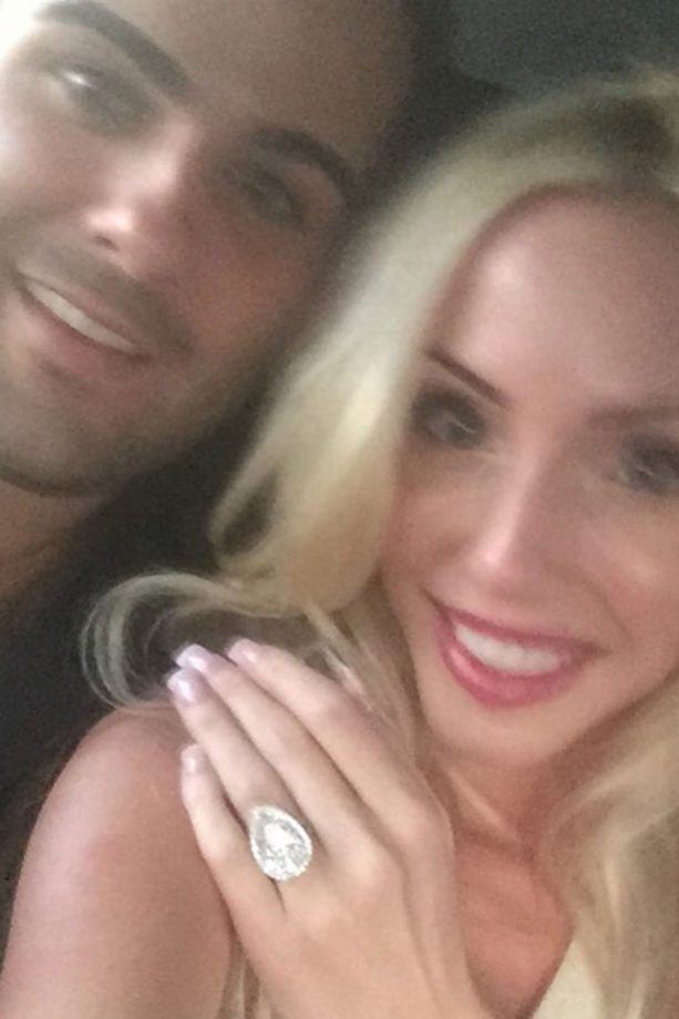 Casey Reinhardt Debuts Her *Huge* Rock From Sean Michael Brown