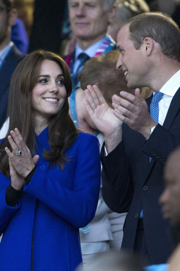 Catherine Duchess of Cambridge and Prince William At The Rugby World Cup Opening Day, Twickenham - 2015