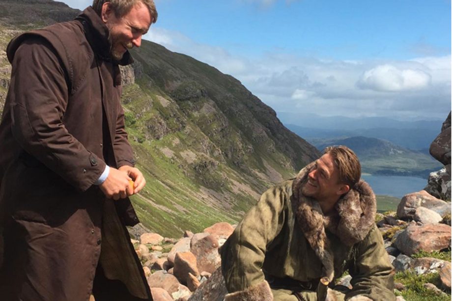 Charlie Hunnam With Guy Ritchie On The Set Of King Arthur, 2015