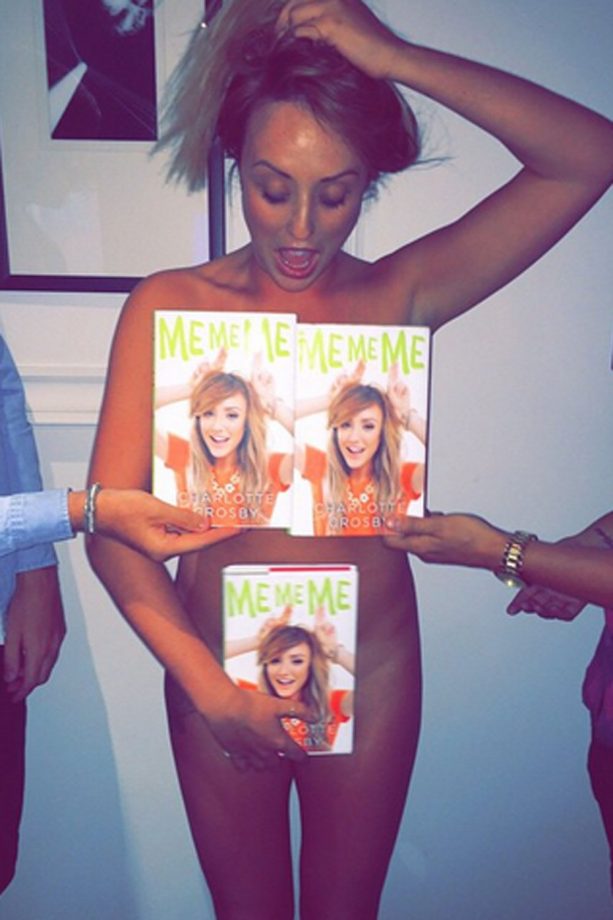 Charlotte Crosby Posts A #NakedBookSelfie On Instagram, 2015