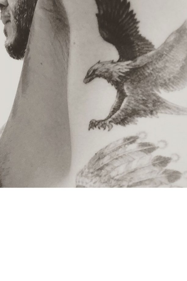 David Beckham Shows Off His New Ink, 2015