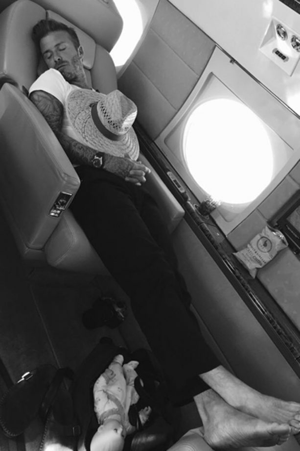 Victoria Beckham Shows What Her And David *Really* Get Up To On Their Private Jet, 2015
