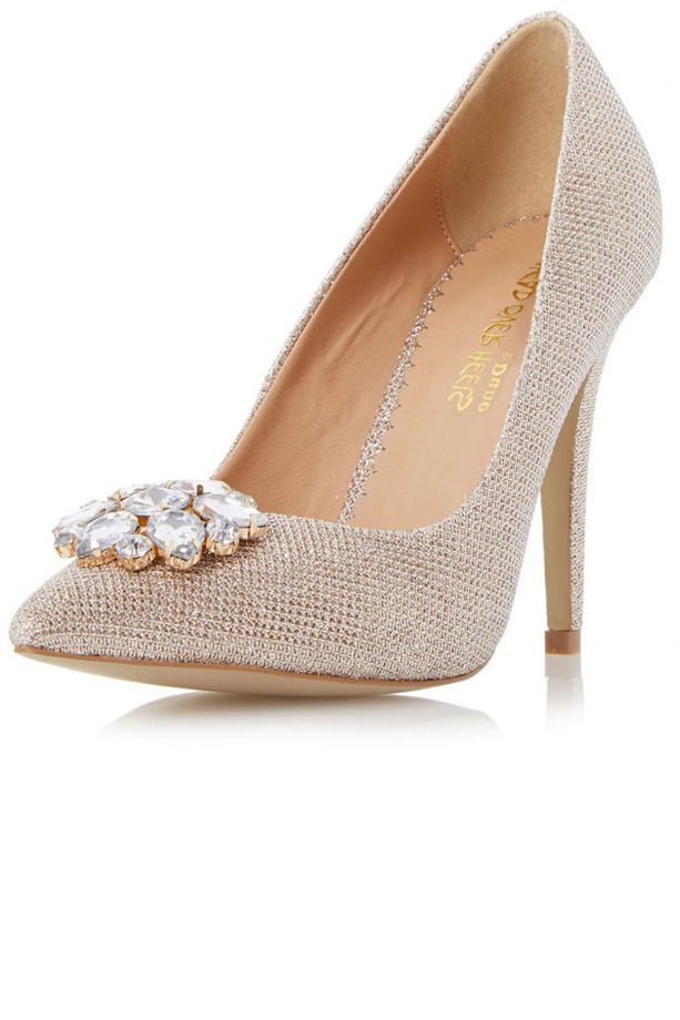 Dorothy Perkins Head Over Heels Bellaa Pointed Trim Court Shoes, £49