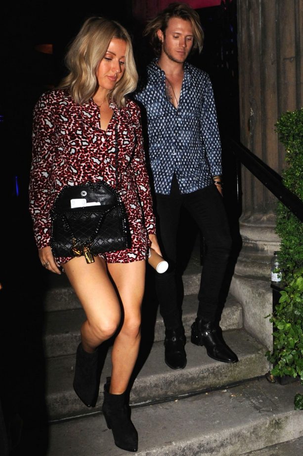 Ellie Goulding And Dougie Poynter Co-Ordinate In London, 2015