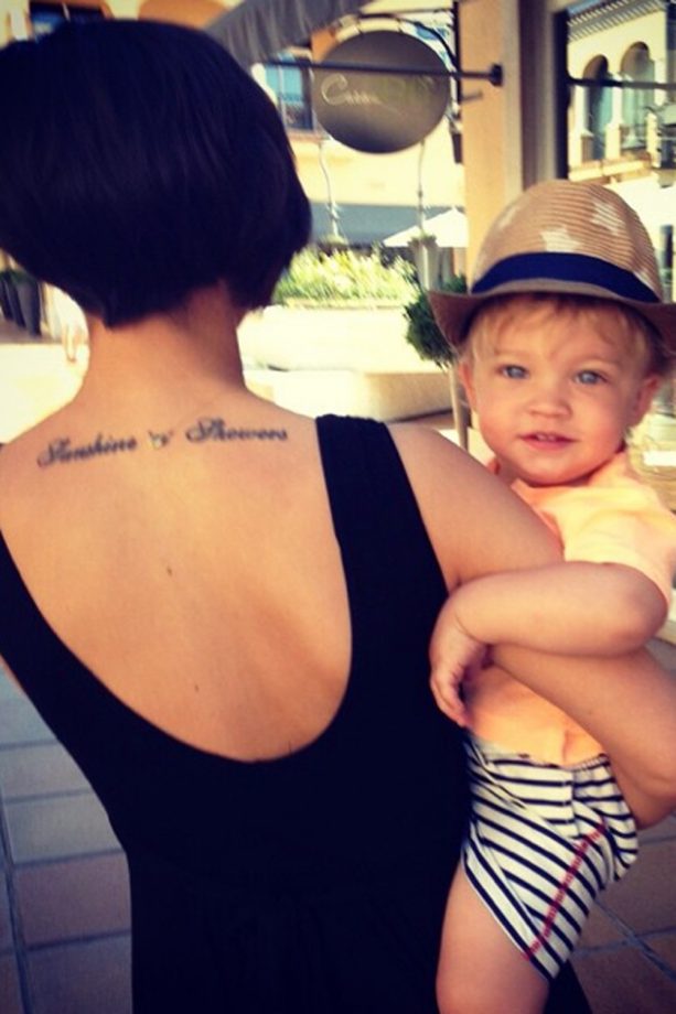 Frankie Bridge Shows Just How Much Little Parker Has Grown, 2015