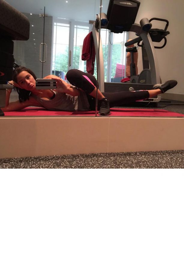 Frankie Bridge Heads Back To The Gym After Having Son Carter, 2015