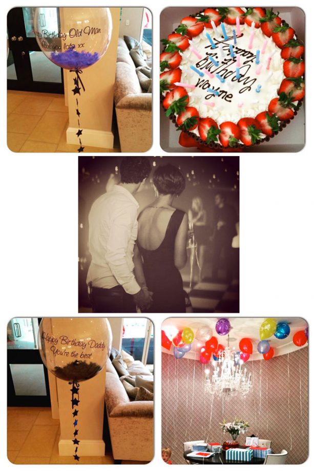 Frankie Bridge Celebrates Husband Wayne's Birthday, 2015