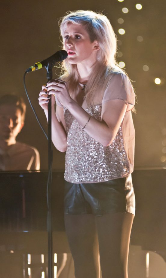 Ellie Goulding Looks Pretty In Sequins And Leather, November 2010