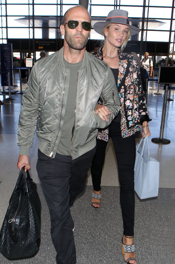 Rosie Huntington-Whiteley And Jason Statham Look Impossibly Cool At LAX Airport, 2015