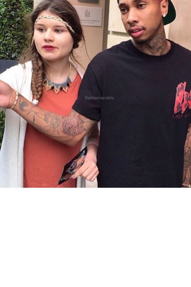 Tyga Is Spotted With A New 'Kylie' Tattoo, 2015