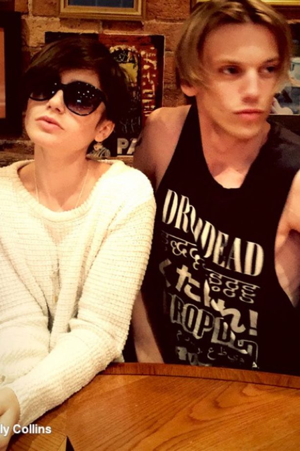 Lily Collins And Jamie Campbell Bower Imitate The Beckhams On WhoSay, 2015