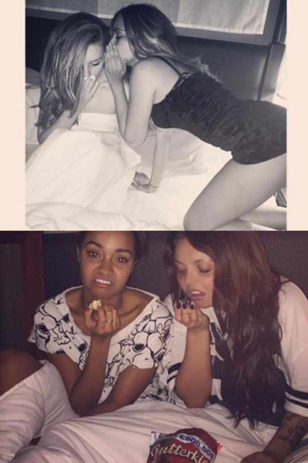 The Little Mix Ladies Joke Around At Bedtime, 2015