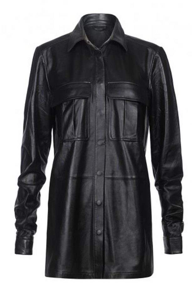 Long Tall Sally Black Leather Shirt, £200