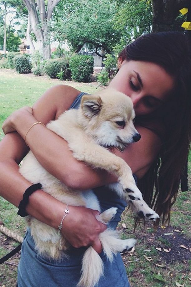 Lucy Watson Is Reunited With Her Dog Digby After Filming Made In Chelsea LA, 2015