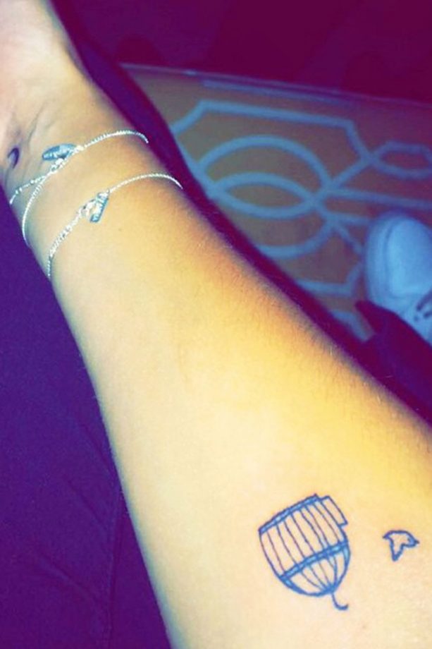 Lucy Watson Showcases Two Teeny Designs On Instagram, 2015