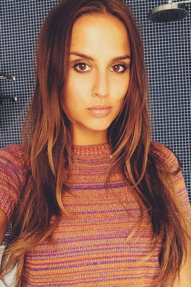 Lucy Watson Jokes About The Size Of Her Forehead, 2015