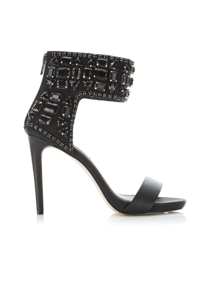 Miss Selfridge Black Jewelled Sandals, £59