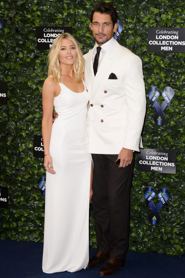 Mollie King And David Gandy At London Collections Men Charity Dinner, 2015