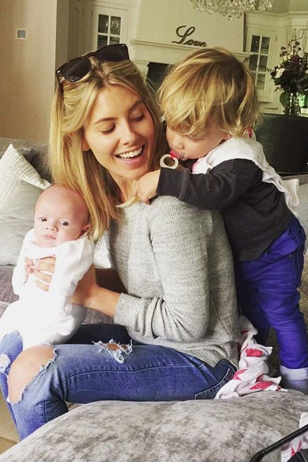 Mollie King Plays With Frankie Bridge's Children, 2015