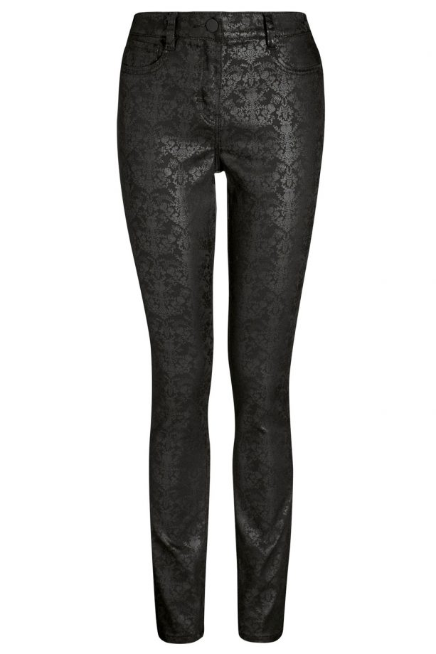 Next Textured Black Faux Leather Trousers, £26