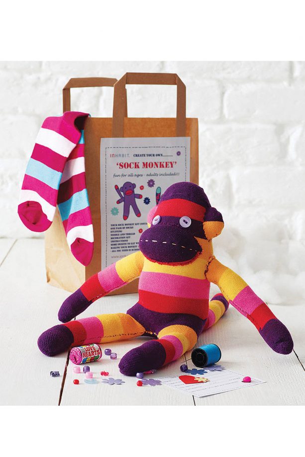 Sock Monkey Craft Kit at Notonthehighstreet.com, £12