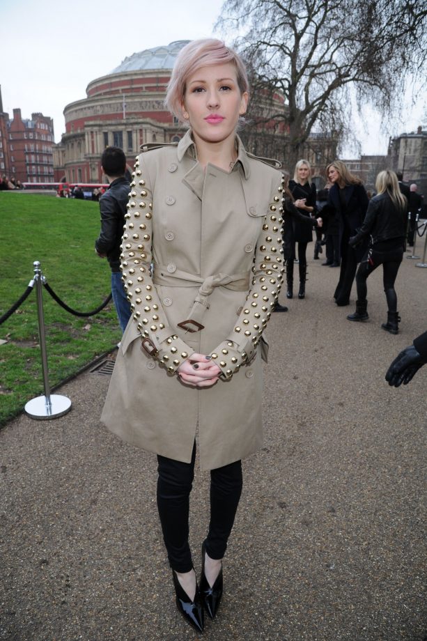Ellie Goulding Attends The Burberry Prorsum Show For Londondon Fashion Week, 2011