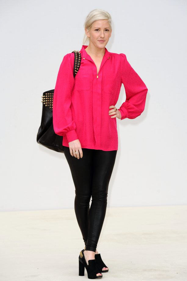 Ellie Goulding Is Pretty In Pink At The Burberry Show At London Fashion Week, 2011