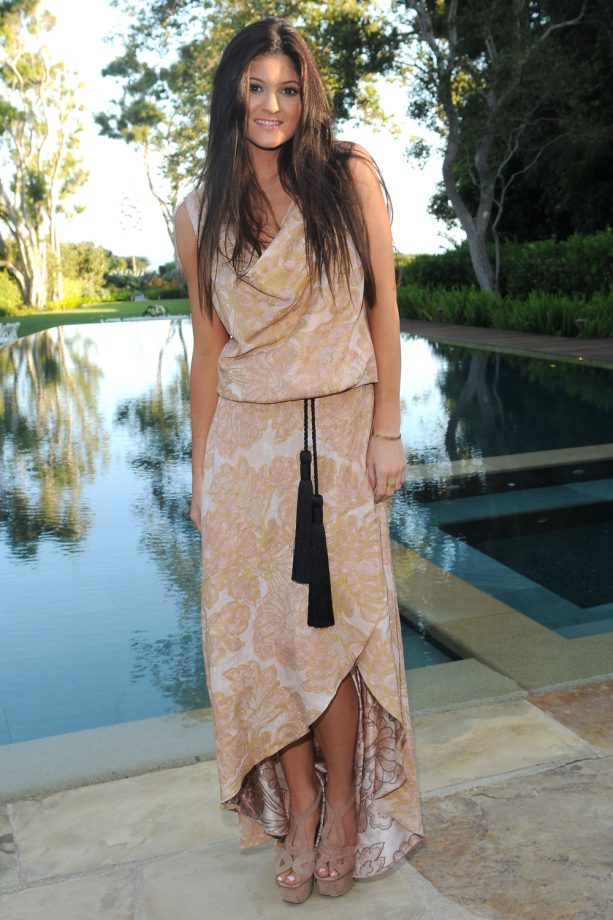 Kylie Jenner Goes For A Summery Look At Kim And Kris Humphries' Pre-Wedding Dinner In California, 2011