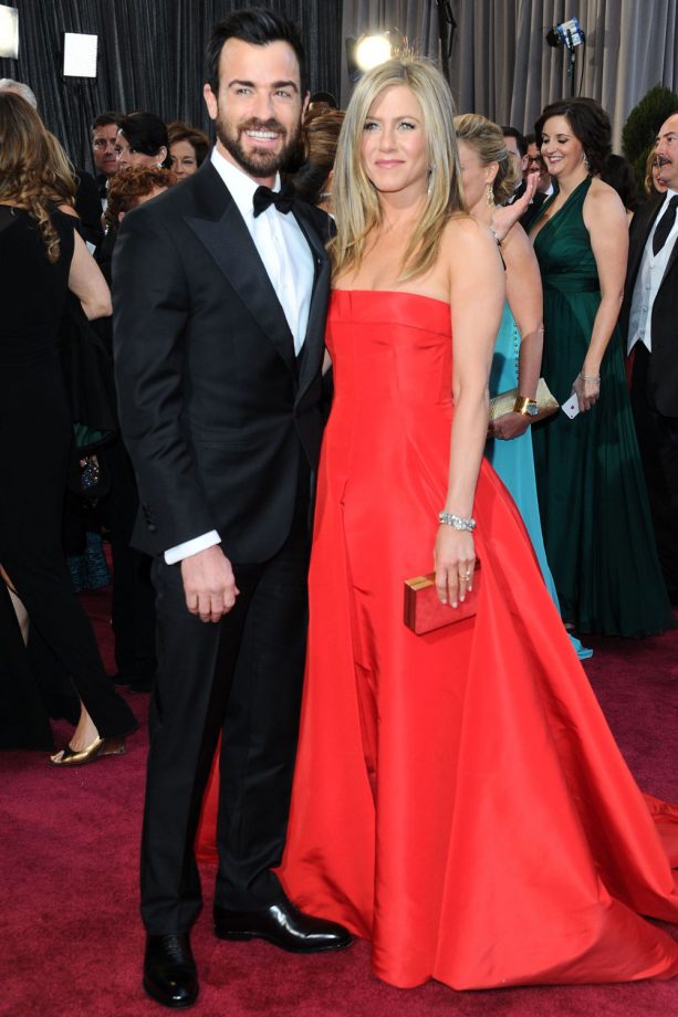 Jennifer Aniston And Justin Theroux Dress Up For The Oscars, 2013