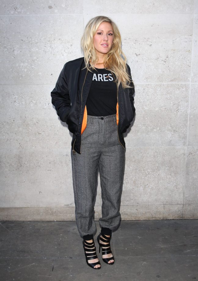 Ellie Goulding At The BBC Radio 1 Studios In London, 2013