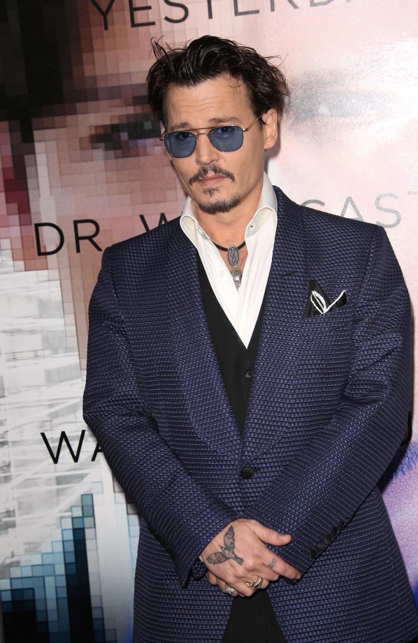 Johnny Depp Transcendence Premiere, 2015