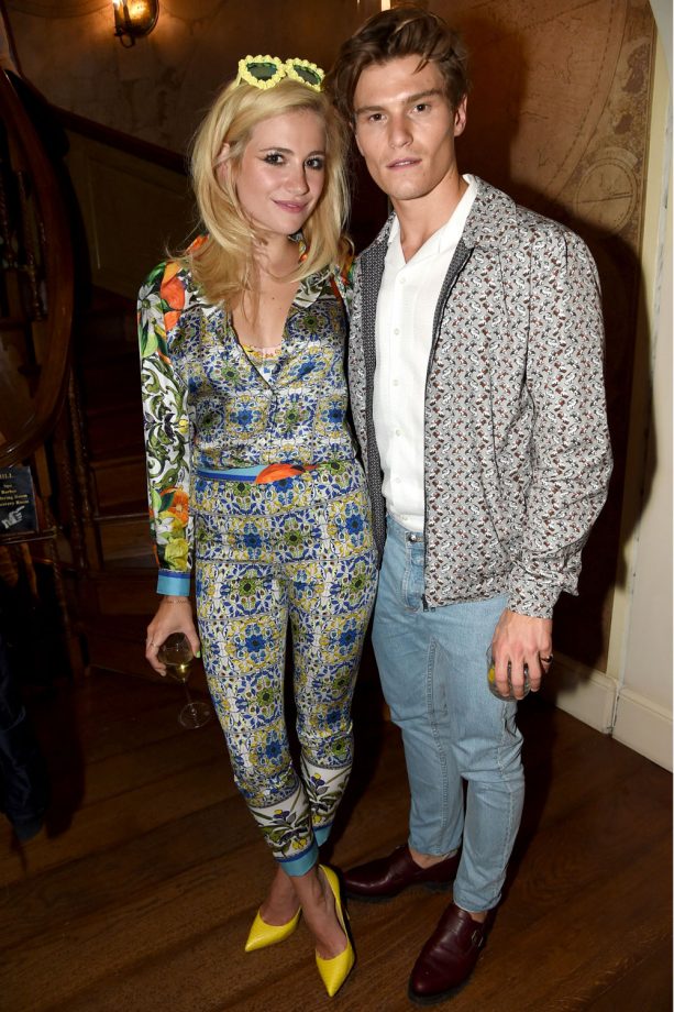 Pixie Lott And Oliver Cheshire Style Up Together At The GQ Magazine Party, 2014