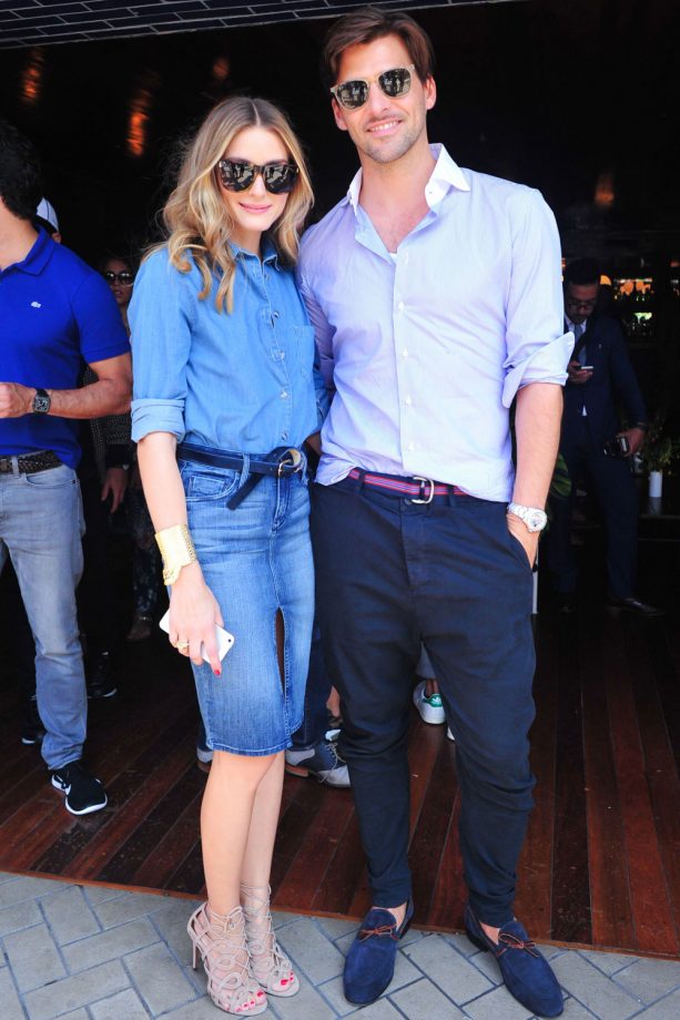 Olivia Palermo And Johannes Huebl Go Casual At New York Fashion Week, 2014