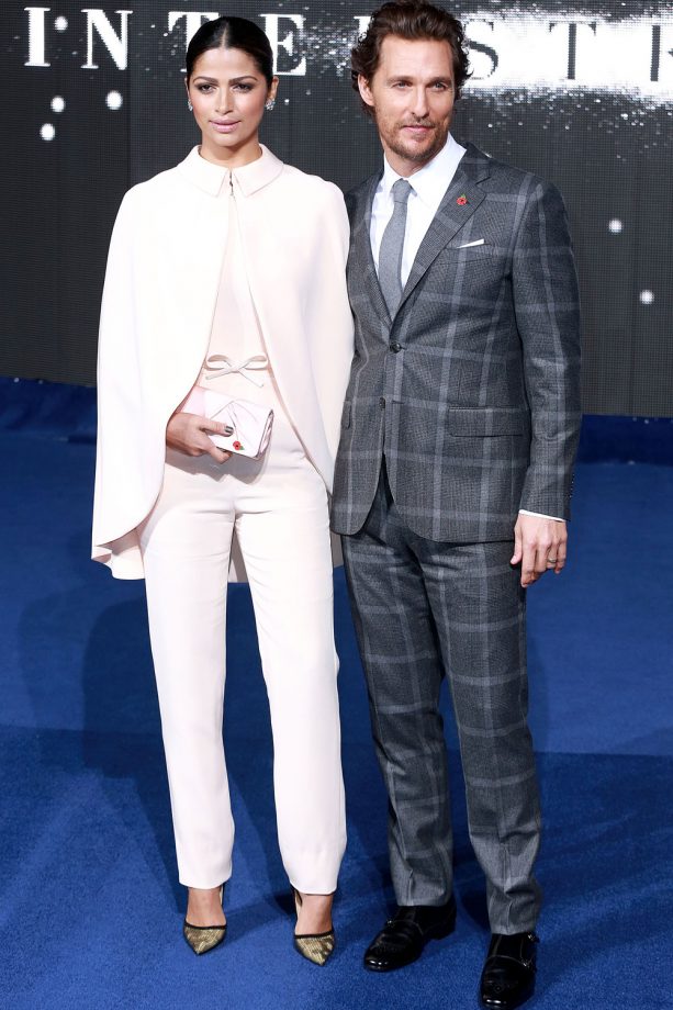 Matthew McConaughey And Camila Alves Wear Stylish Suits To The 'Interstellar' London Premiere, 2014