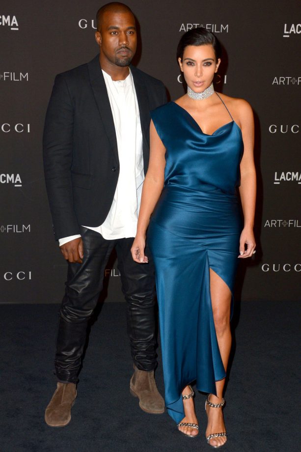 Kim Kardashian And Kanye West Make A Statement At The Art And Film Gala, 2014