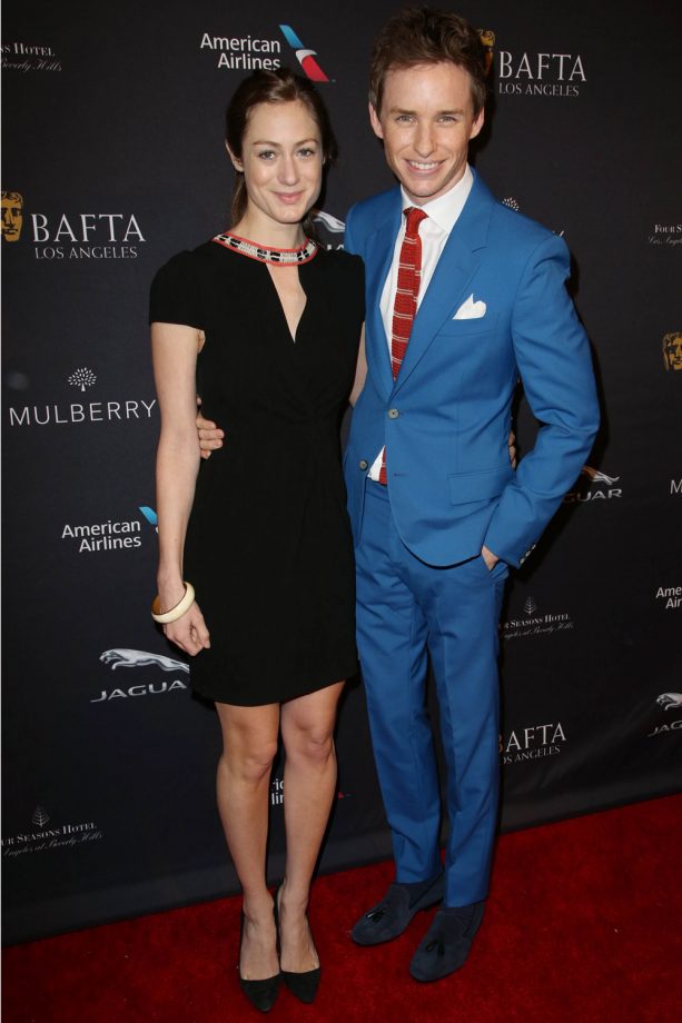 Eddie Redmayne And Hannah Bagshawe Smarten Up For BAFTA TV Tea Party, 2015