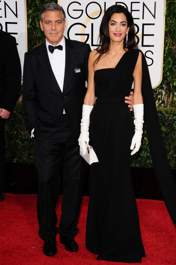 George And Amal Clooney Go Classic At The Golden Globe Awards, 2015
