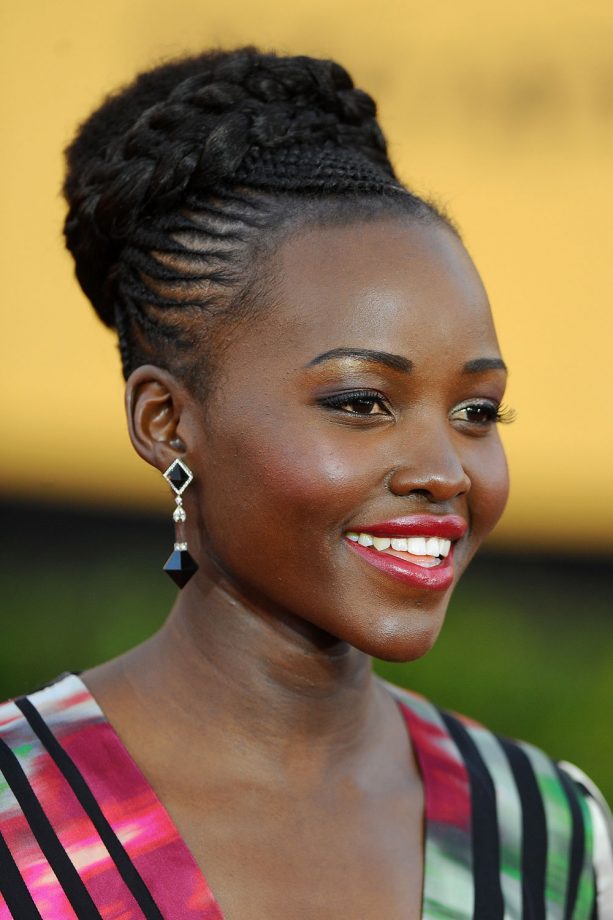 Lupita Nyong'o Plays With Different Braid Styles In This Chic Hairstyle