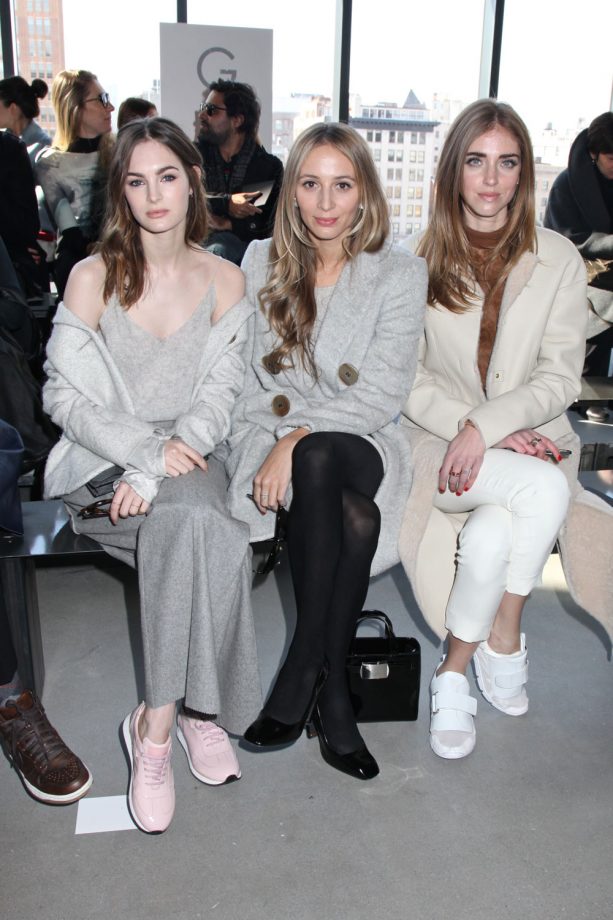 Laura Love, Harley Viera-Newton and Chiara Ferragni At Calvin Klein, 2015
