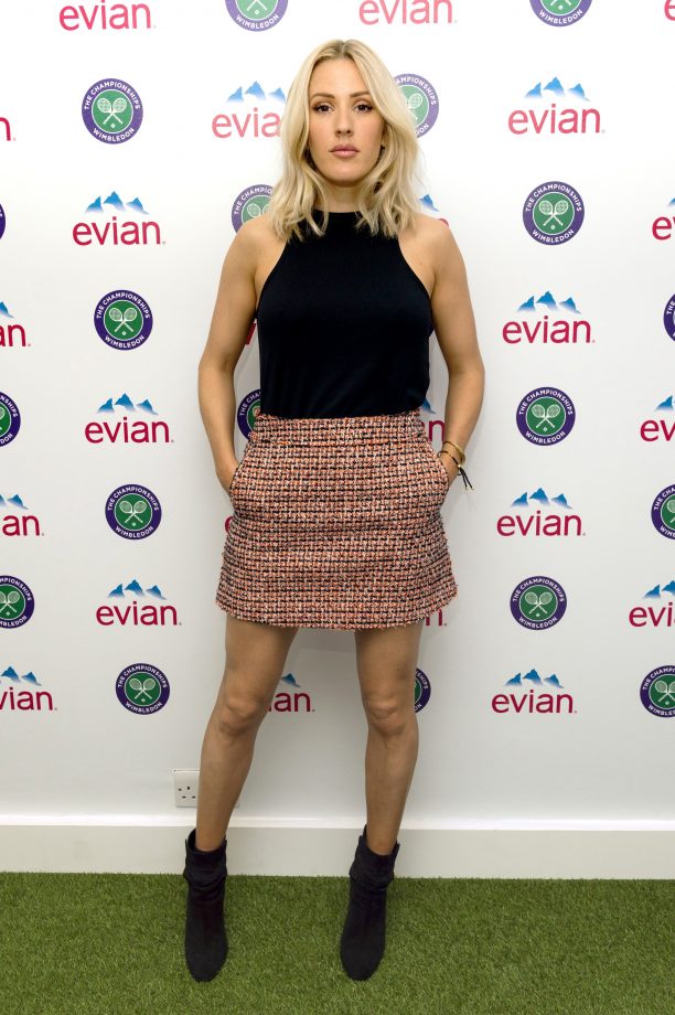 Ellie Goulding Wears A Victoria Beckham Top To Watch Wimbledon, 2015