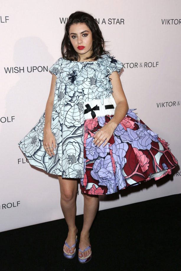 Charli XCX Wears Viktor & Rolf To Their Fashion Show At Paris Fashion Week, 2015