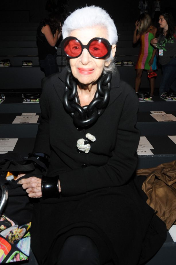 Iris Apfel On The Jeremy Scott FROW, 2015