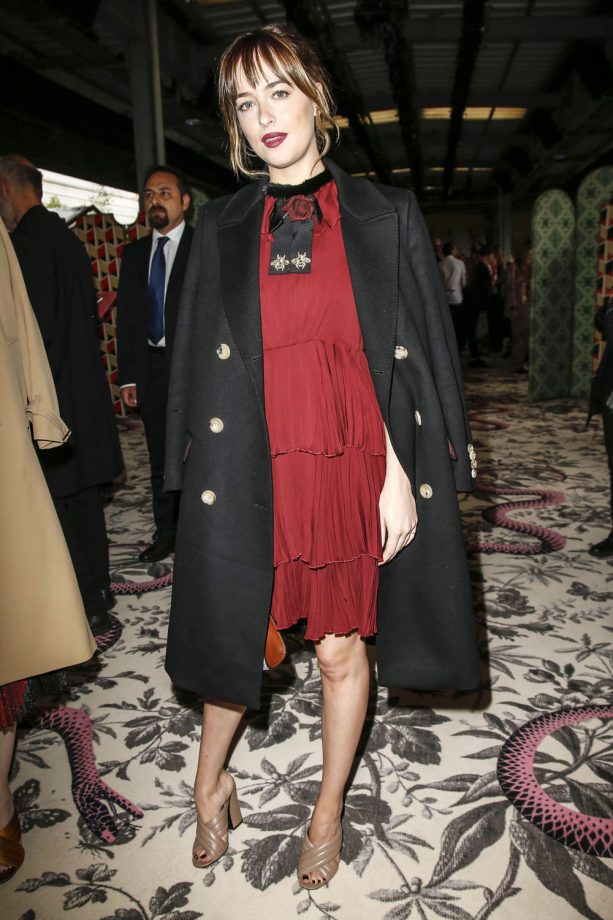 Dakota Johnson Gucci At The Show, 2015