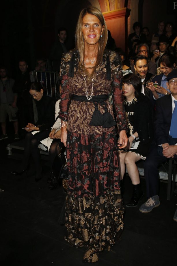 Anna Dello Russo Front Row At The Lanvin Show, 2015