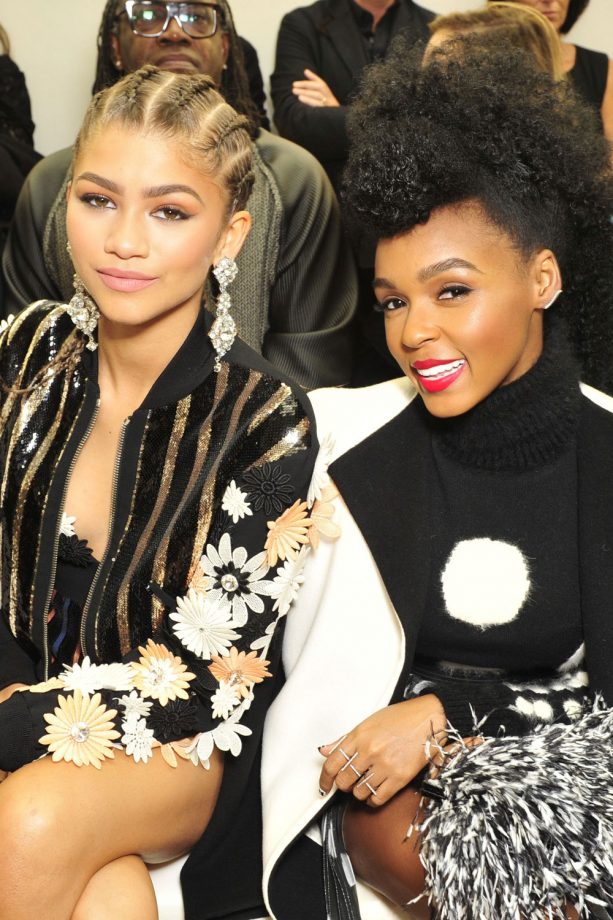 Zendaya And Janelle Monae Front Row At Emanuel Ungaro, 2015